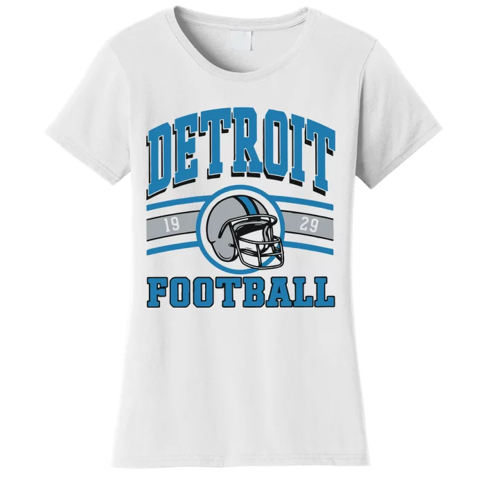 Vintage Detroit Football Women's T-Shirt