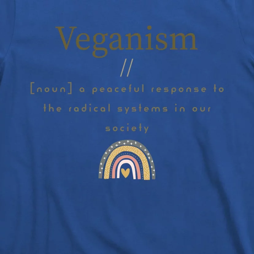 Veganism Definition For Passionte Vegans Veganism Activism Gift T-Shirt