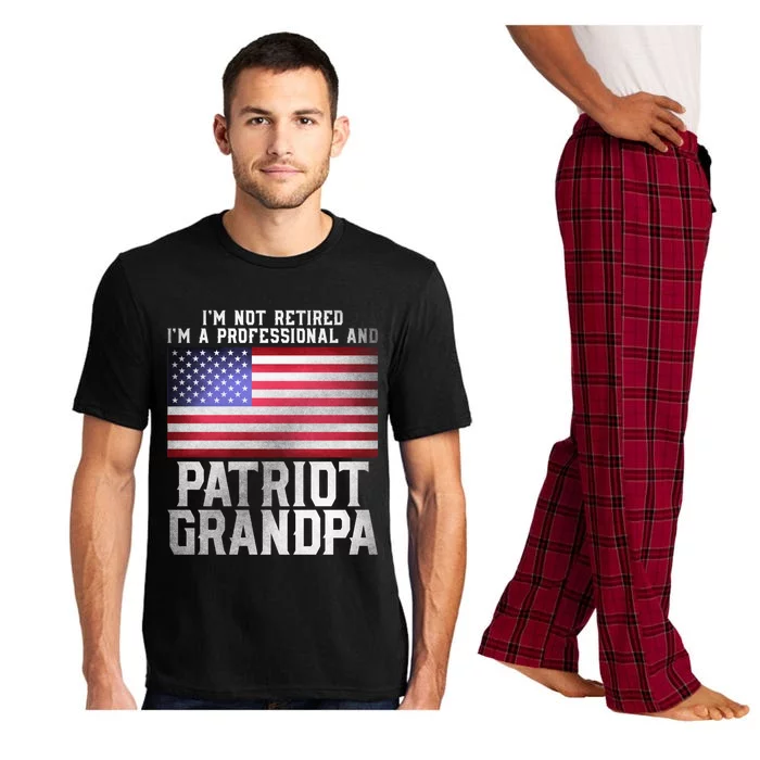 Veterans Day Funny Retiree Quote For Patriot Retired Grandpa Gift Pajama Set