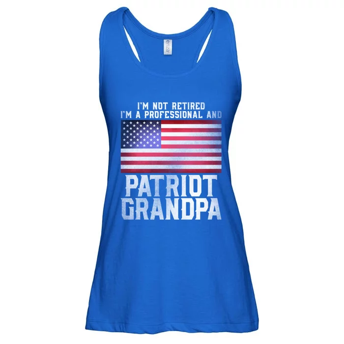 Veterans Day Funny Retiree Quote For Patriot Retired Grandpa Gift Ladies Essential Flowy Tank