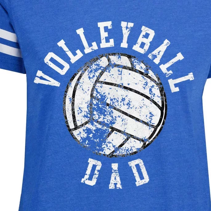 Volleyball Dad Father Beach Volleyball Player Father's Day Enza Ladies Jersey Football T-Shirt