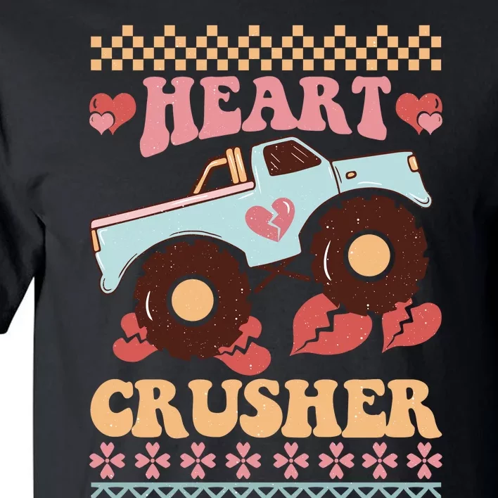 Valentine's Day Funny Heart Crusher Ugly Sweater Tall T-Shirt