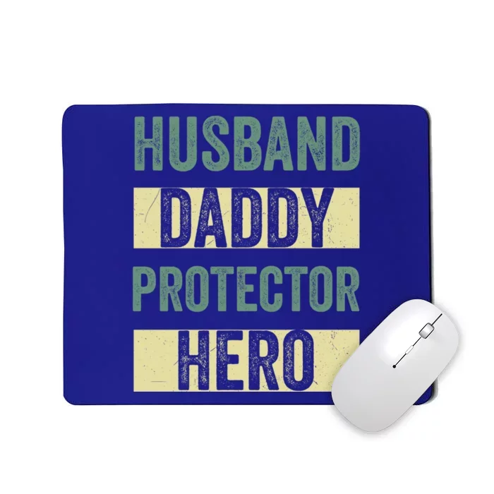 Vintage Dad Gift Husband Daddy Protector Hero Fathers Day Gift Mousepad