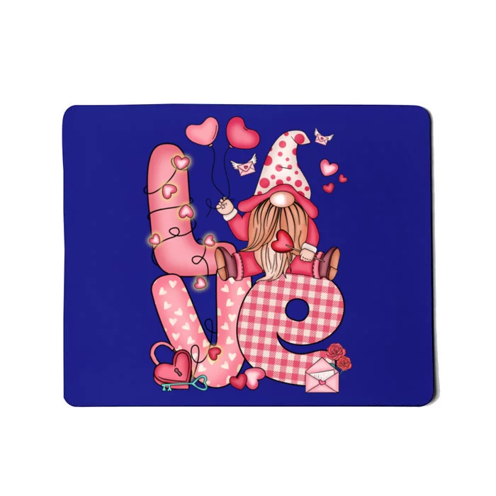 Valentines Day Gnome Love Gnome Gift Mousepad