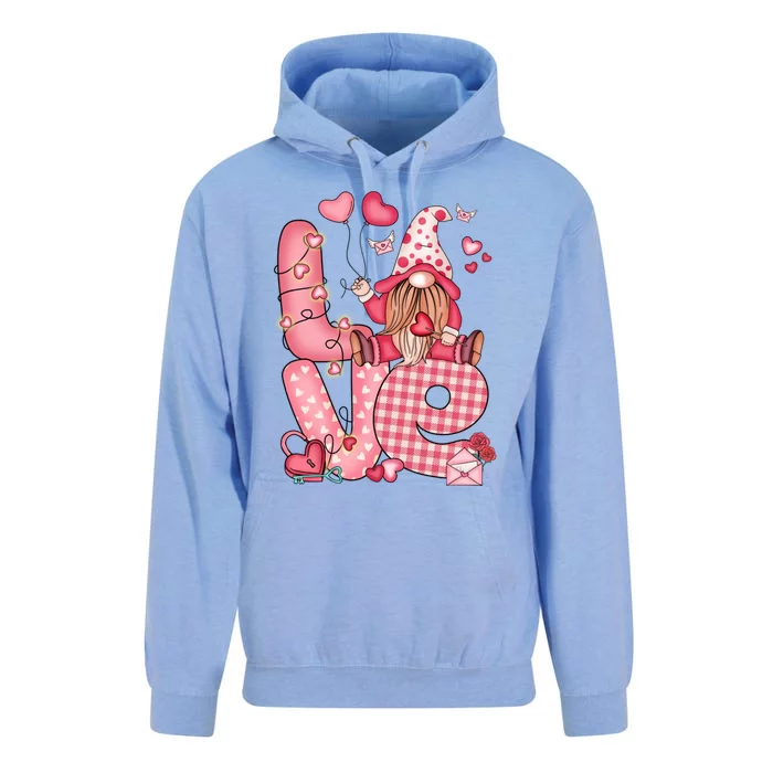 Valentines Day Gnome Love Gnome Gift Unisex Surf Hoodie