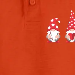 Valentines Day Gnomes Love Red Heart Funny Gift Dry Zone Grid Performance Polo