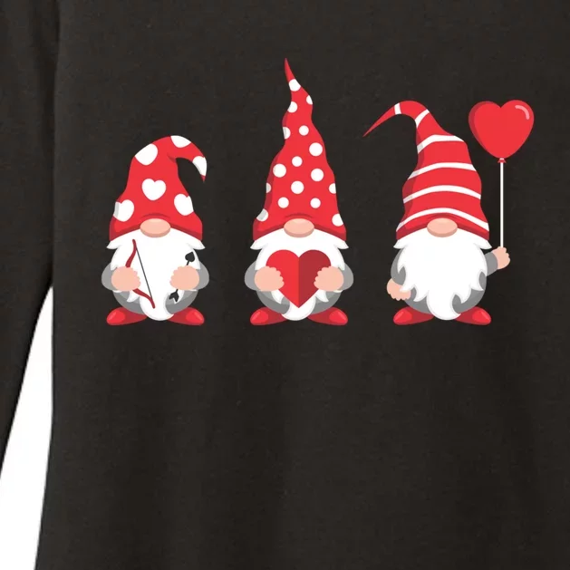 Valentines Day Gnomes Love Red Heart Funny Gift Womens CVC Long Sleeve Shirt