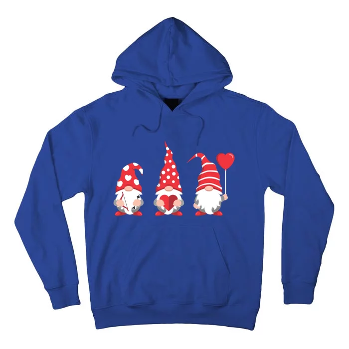 Valentines Day Gnomes Love Red Heart Funny Gift Tall Hoodie