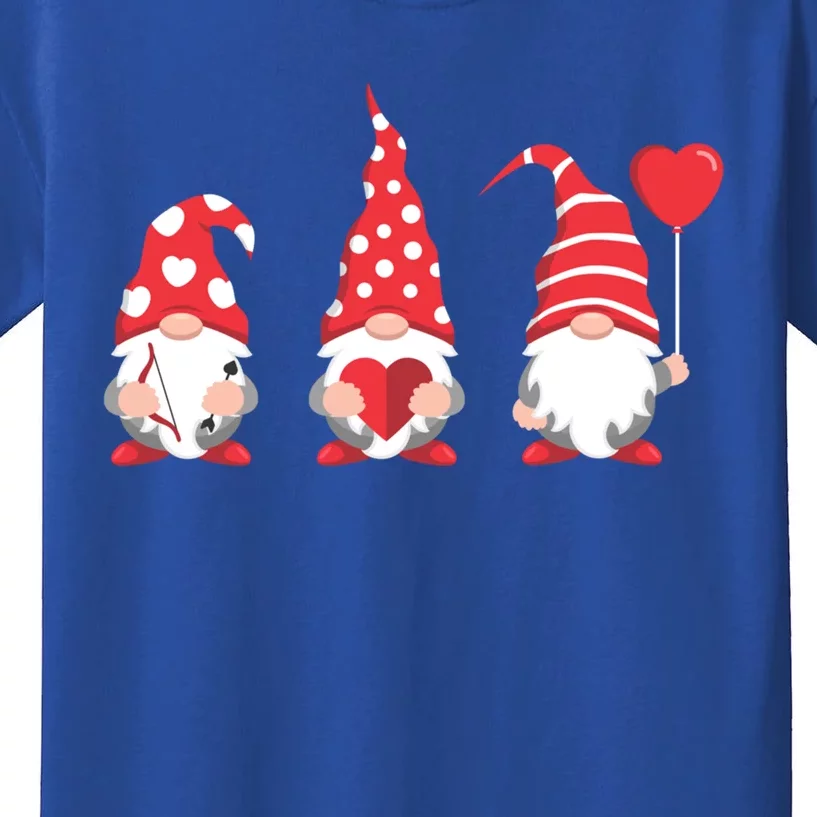 Valentines Day Gnomes Love Red Heart Funny Gift Kids T-Shirt