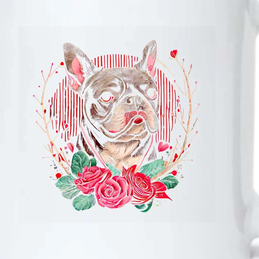 Valentine's Day Gift French Bulldog Dog Valentine Funny Gift Black Color Changing Mug