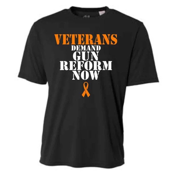 Veterans Demand Gun Reform Now Anti Gun Violence Cooling Performance Crew T-Shirt