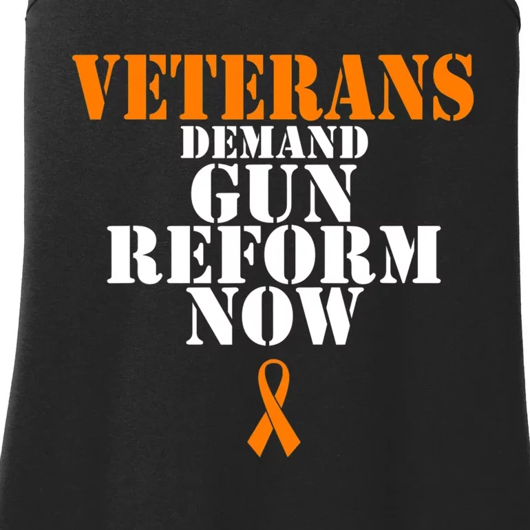 Veterans Demand Gun Reform Now Anti Gun Violence Ladies Essential Tank