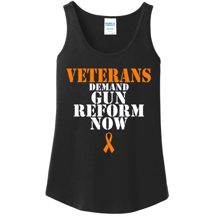 Veterans Demand Gun Reform Now Anti Gun Violence Ladies Essential Tank