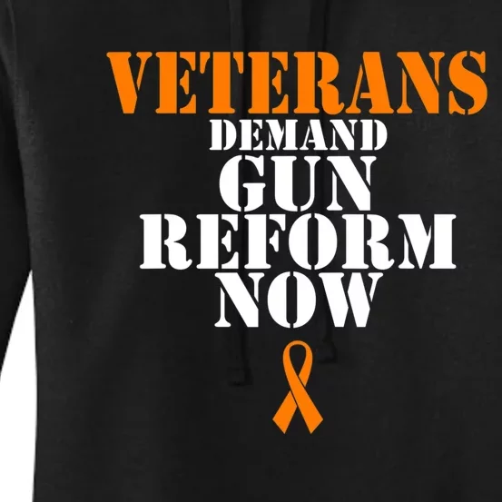 Veterans Demand Gun Reform Now Anti Gun Violence Women's Pullover Hoodie