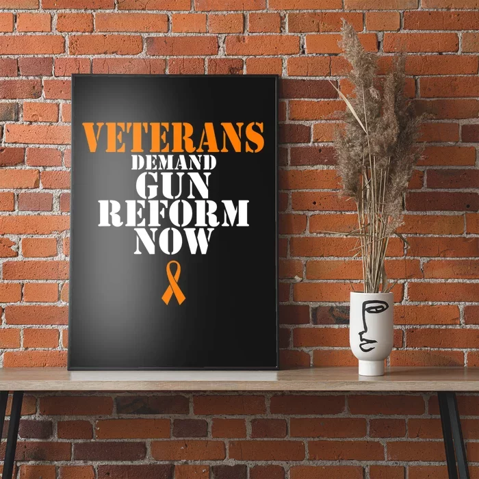 Veterans Demand Gun Reform Now Anti Gun Violence Poster