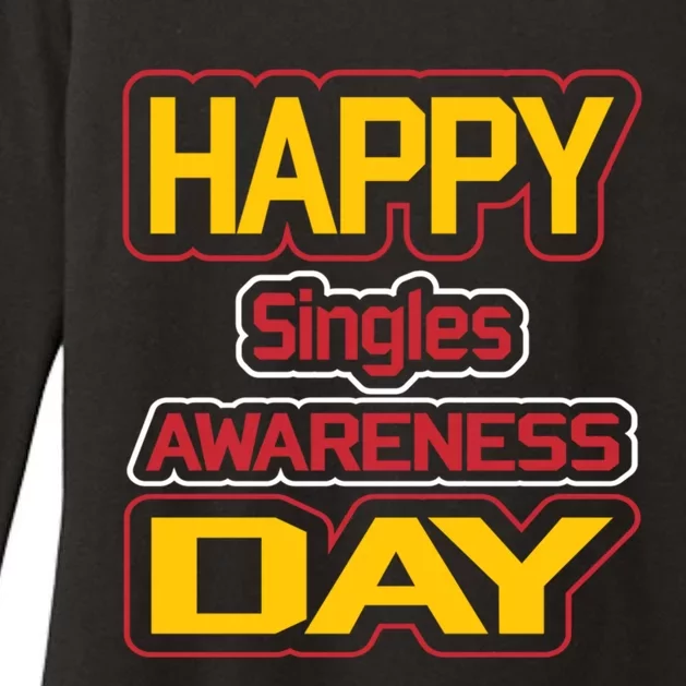 Valentine's Day Great Gift Happy Singles Awareness Day Gift Womens CVC Long Sleeve Shirt