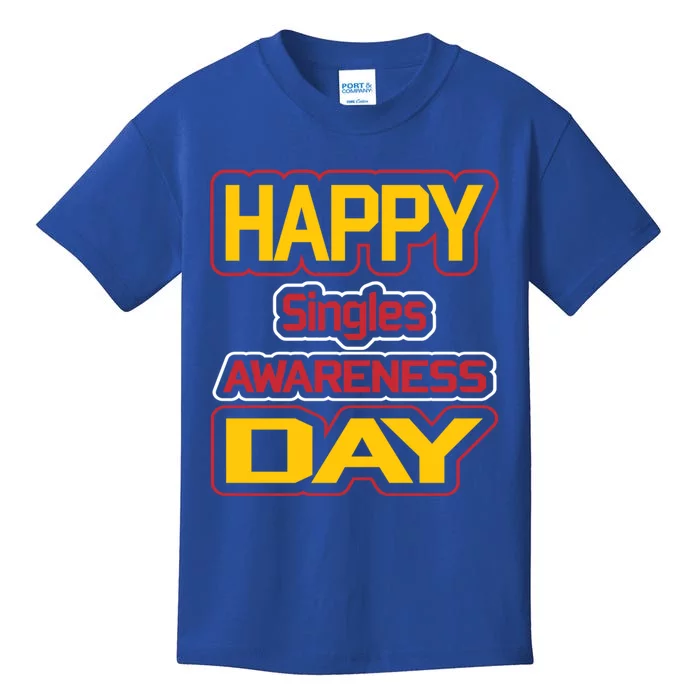 Valentine's Day Great Gift Happy Singles Awareness Day Gift Kids T-Shirt