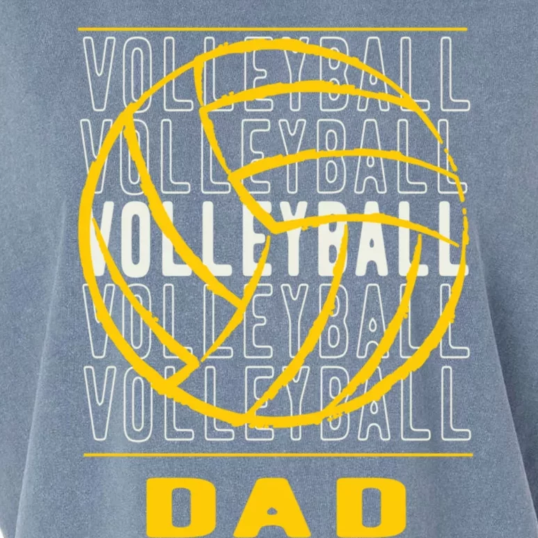 Volleyball Dad Great Gift Garment-Dyed Women's Muscle Tee