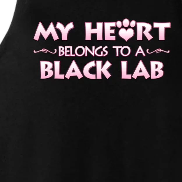 Valentine's Day Gift For Black Labrador Dog Lovers And Owners Meaningful Gift Ladies Tri-Blend Wicking Tank