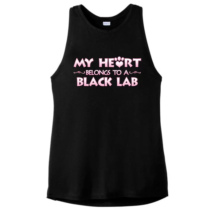 Valentine's Day Gift For Black Labrador Dog Lovers And Owners Meaningful Gift Ladies Tri-Blend Wicking Tank