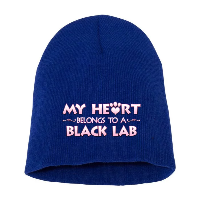 Valentine's Day Gift For Black Labrador Dog Lovers And Owners Meaningful Gift Short Acrylic Beanie