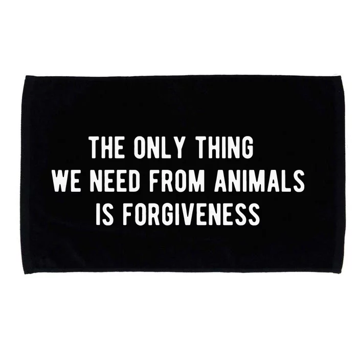 Vegan Design Gift For Animal Rights And Meatless Veganism Microfiber Hand Towel