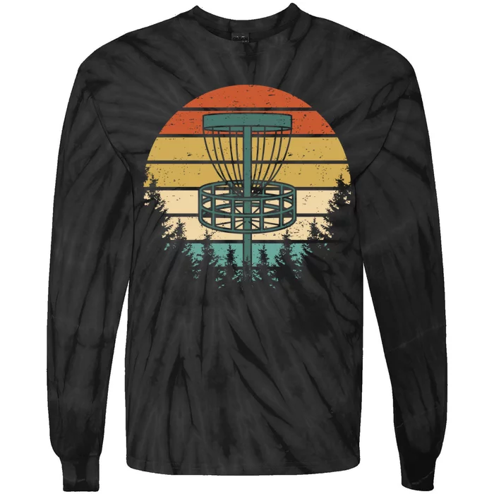 Vintage Disc Golf Retro Graphic Tie-Dye Long Sleeve Shirt