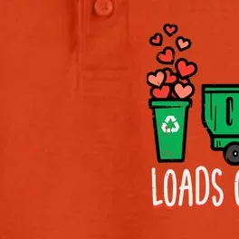 Valentines Day Garbage Truck Loads Of Love Dry Zone Grid Performance Polo