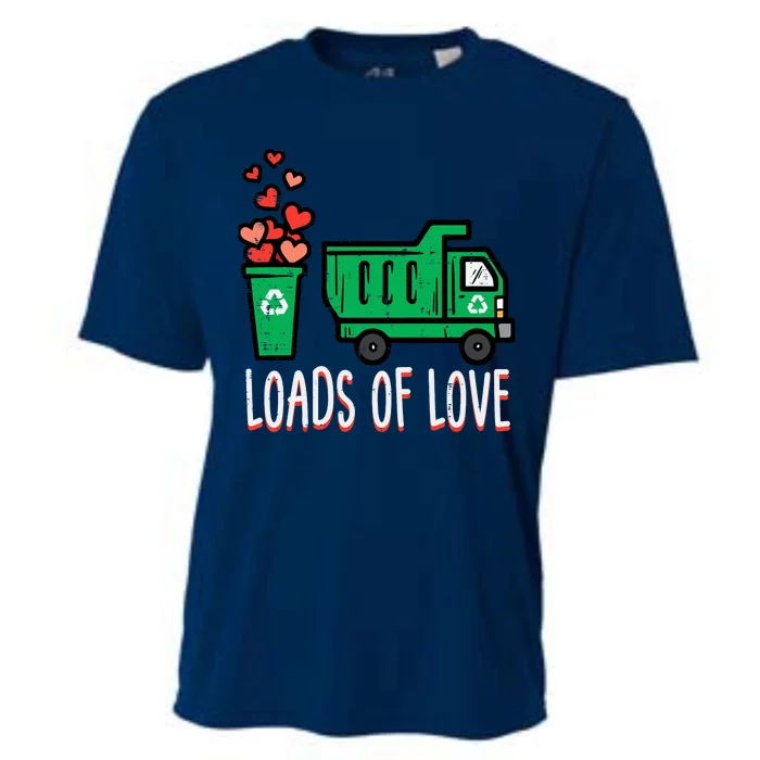 Valentines Day Garbage Truck Loads Of Love Cooling Performance Crew T-Shirt