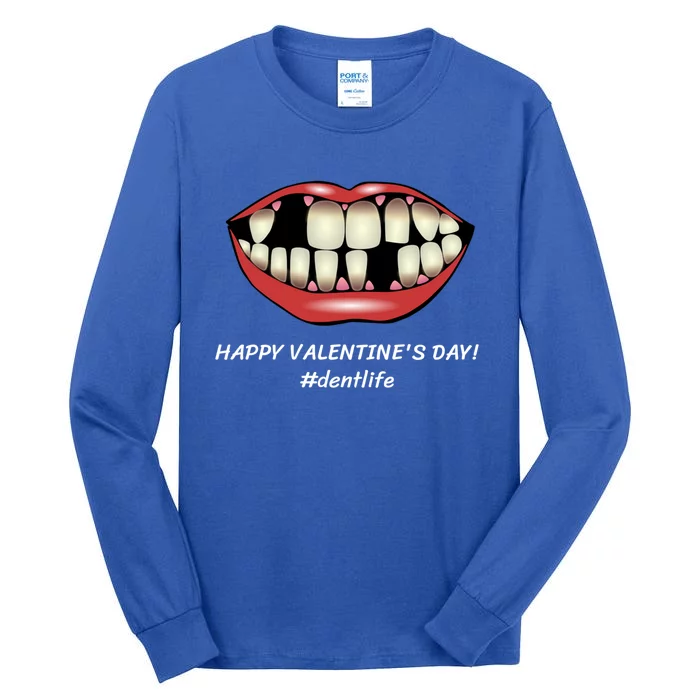 Valentine's Day Gift For Dental Life Love Teeth Dentist Cute Gift Tall Long Sleeve T-Shirt