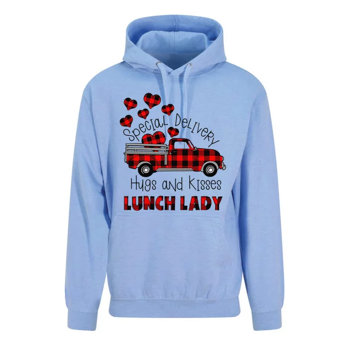 Valentine's Day Greeting Special Delivery Hugs Kisses Love Unisex Surf Hoodie