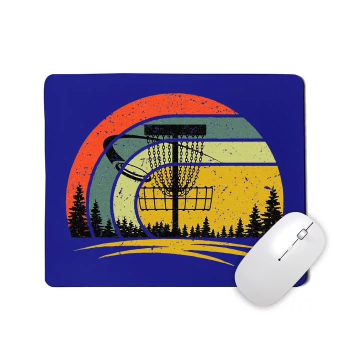 Vintage Disc Golf Frolf Flying Disc Golf Player Mousepad