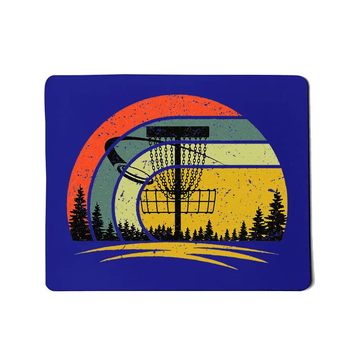 Vintage Disc Golf Frolf Flying Disc Golf Player Mousepad