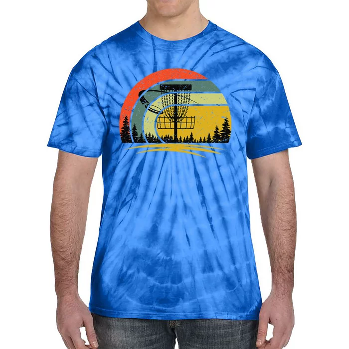 Vintage Disc Golf Frolf Flying Disc Golf Player Tie-Dye T-Shirt