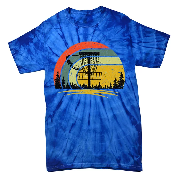 Vintage Disc Golf Frolf Flying Disc Golf Player Tie-Dye T-Shirt