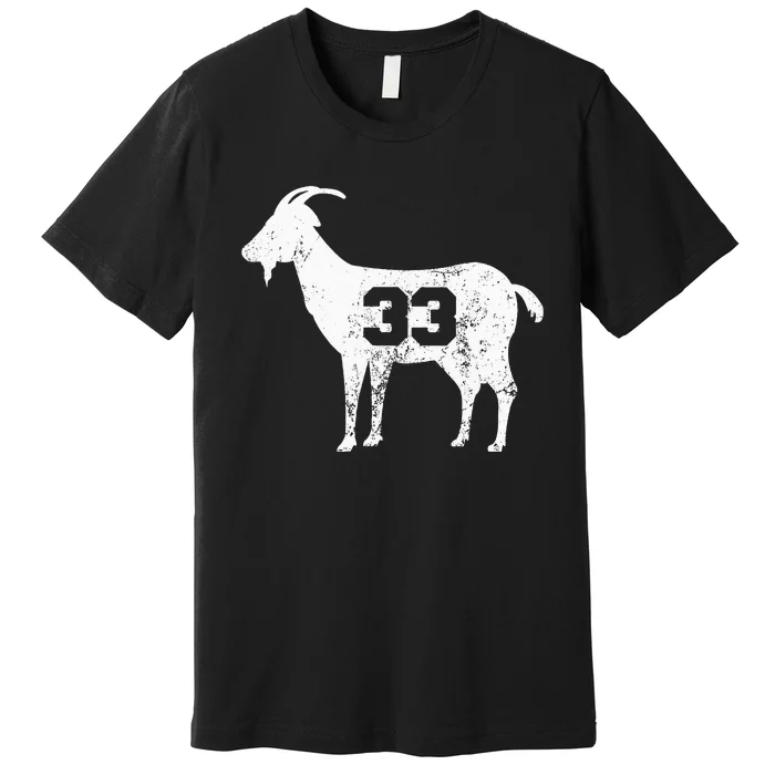 Vintage Distressed Goat 33 Premium T-Shirt