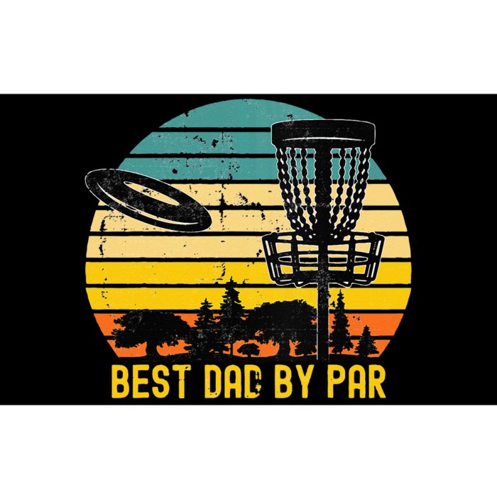 Vintage Disc Golf Dad Present Best Dad By Par Disk Golf Bumper Sticker