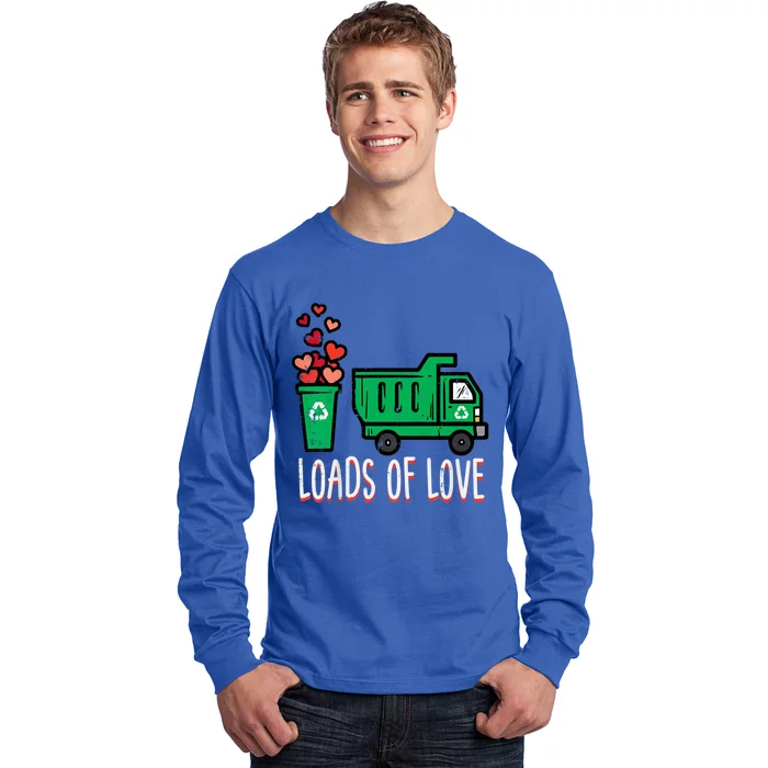 Valentines Day Garbage Truck Loads Of Love Long Sleeve Shirt