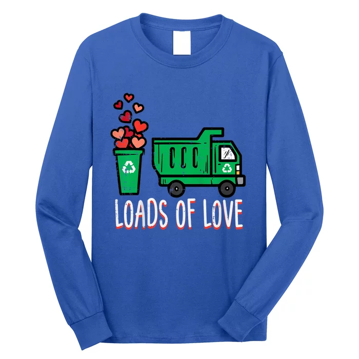 Valentines Day Garbage Truck Loads Of Love Long Sleeve Shirt