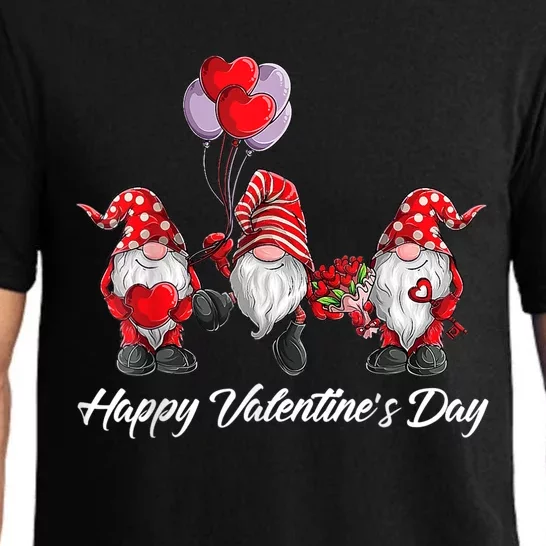 Valentine's Day Gnome Love Women Funny Valentines Pajama Set