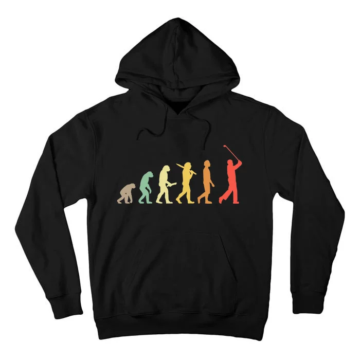 Vintage Disc Golf Gift Retro Evolution Disc Golf Tall Hoodie