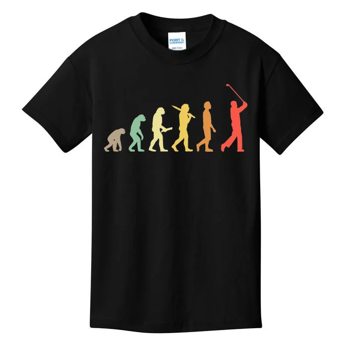 Vintage Disc Golf Gift Retro Evolution Disc Golf Kids T-Shirt