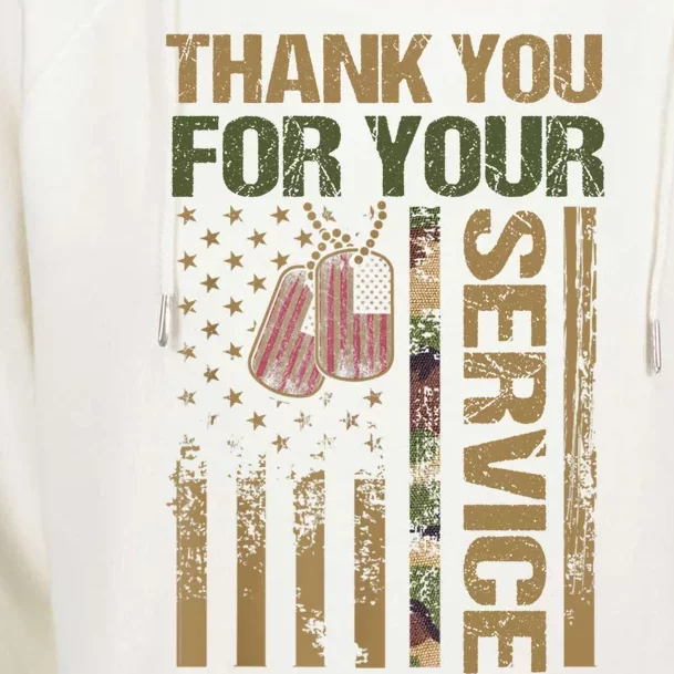 Veterans Day Gift Thank You Veterans Memorials Day Cute Gift Womens Funnel Neck Pullover Hood