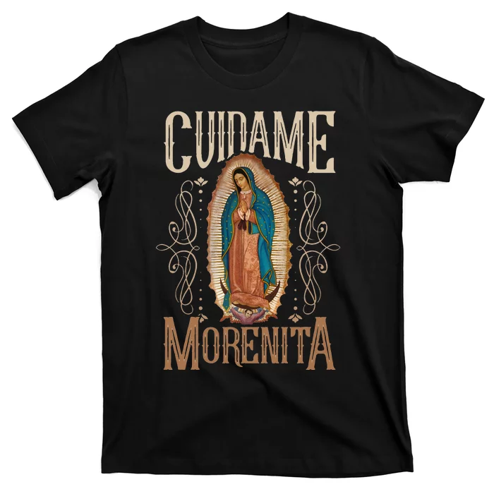 Virgen De Guadalupe. Cuídame Morenita Vintage Design T-Shirt