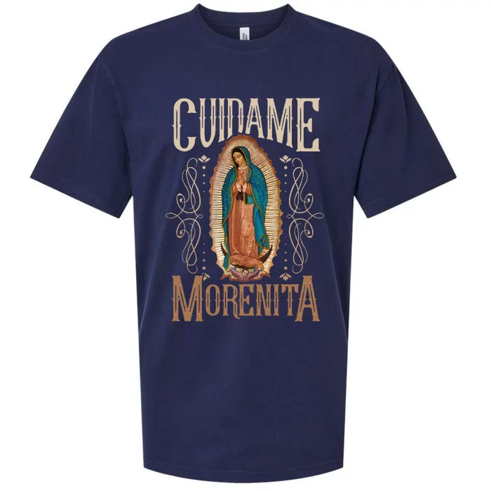 Virgen De Guadalupe. Cuídame Morenita Vintage Design Sueded Cloud Jersey T-Shirt