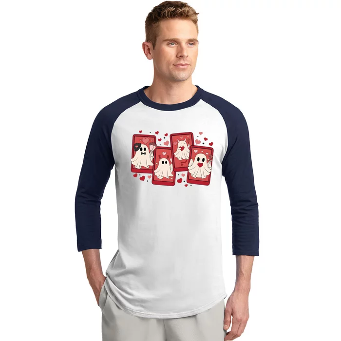 ValentineS Day Ghost Be My Boo Baseball Sleeve Shirt