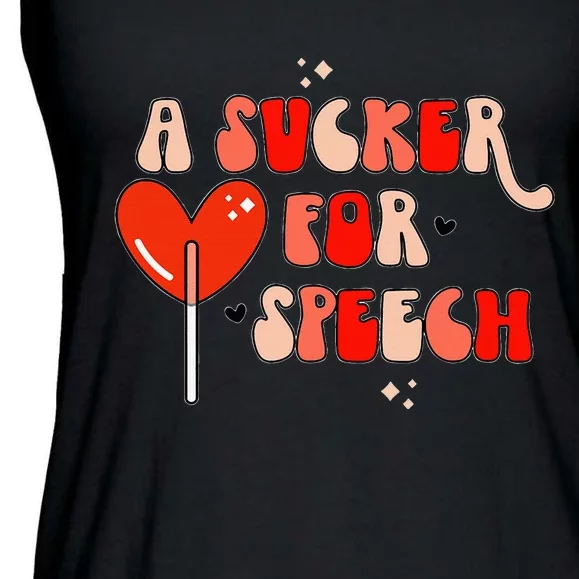 Valentine's Day Gift for Speech Therapy Pathologists Ladies Essential Flowy Tank