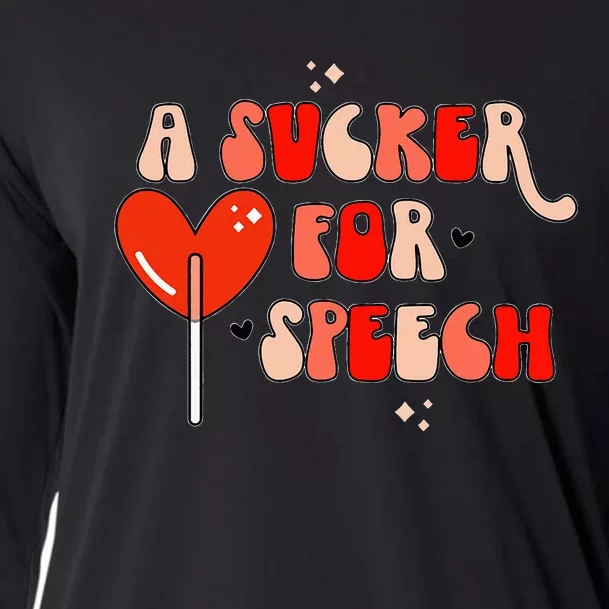 Valentine's Day Gift for Speech Therapy Pathologists Cooling Performance Long Sleeve Crew