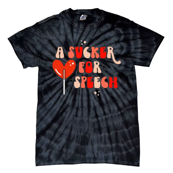 Valentine's Day Gift for Speech Therapy Pathologists Tie-Dye T-Shirt