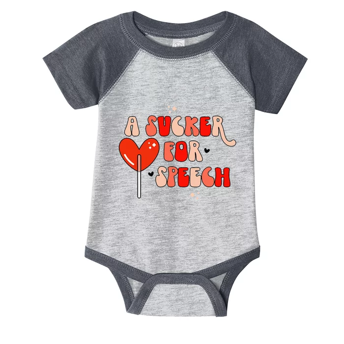 Valentine's Day Gift for Speech Therapy Pathologists Infant Baby Jersey Bodysuit